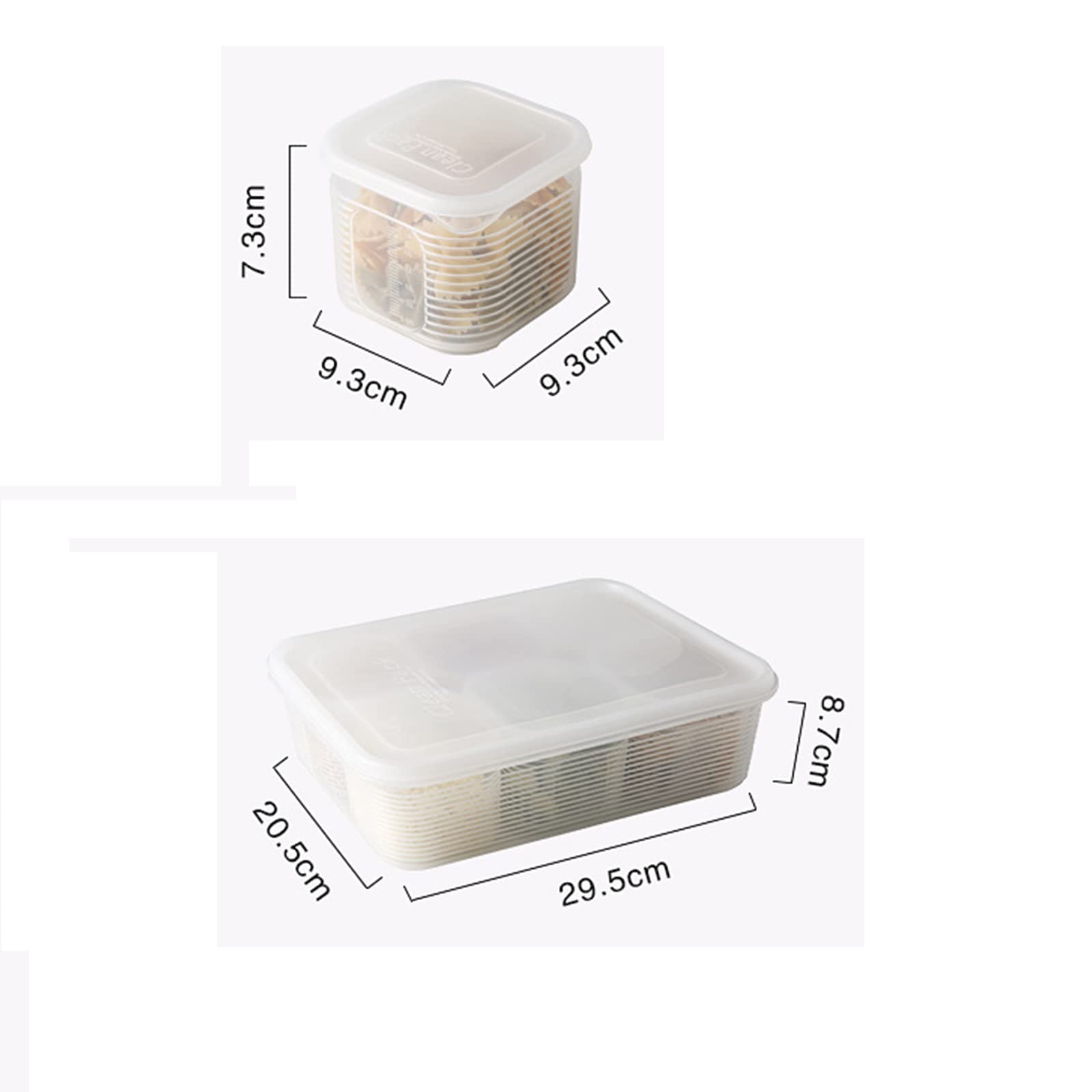 タッパ2つセット Amazon | 食品保存容器セット おかず容器 6PC 小分け 6仕切り 冷蔵庫用
